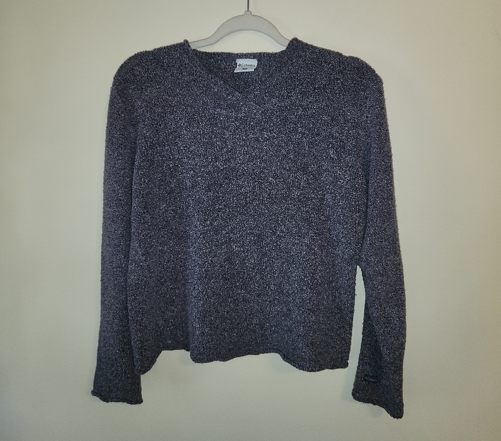 Columbia Women's Charcoal V-Neck Sweater